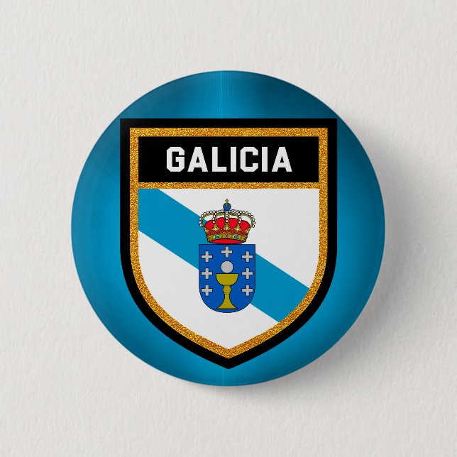 Galizien-Flagge Button (Vorderseite)
