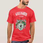 Gallagher Family Coat of Arms Translation and Mean T-Shirt<br><div class="desc">Gallagher Family Coat of Arms Translation and Meaning  .Check out our family t shirt selection for the very best in unique or custom,  handmade pieces from our shops.</div>