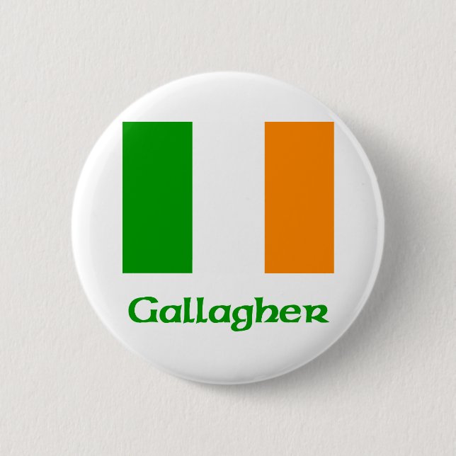 Gallagher Iren-Flagge Button (Vorderseite)
