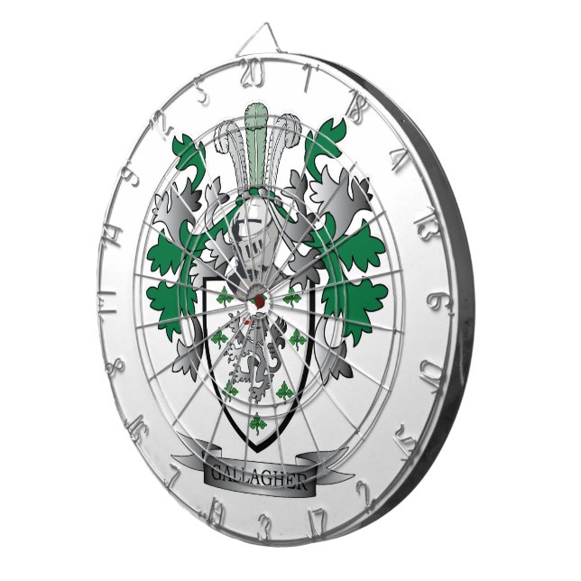 Gallagher Wappen Dartscheibe (Vorderseite rechts)