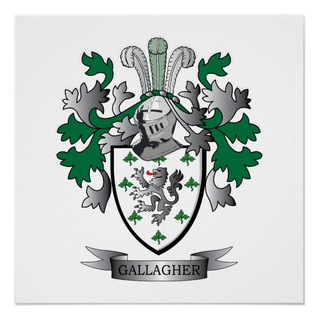 Gallagher-Wappen Poster (Vorderseite)