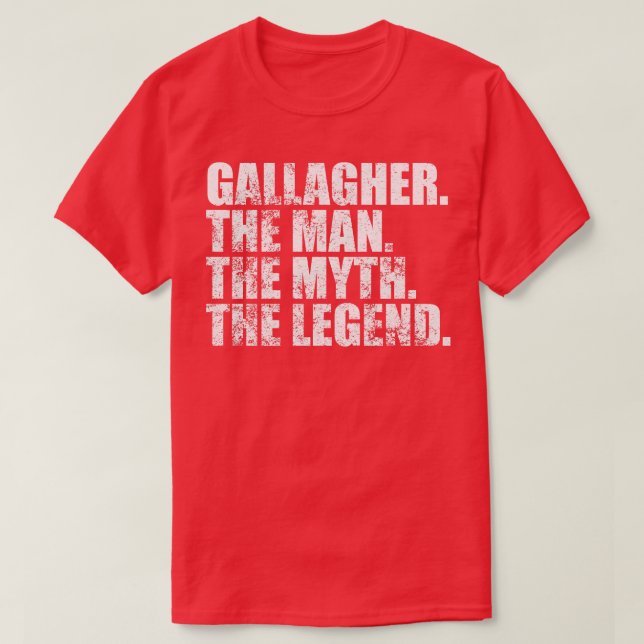 GallagherGallagher Familienname Gallagher Nachname T-Shirt (Design vorne)