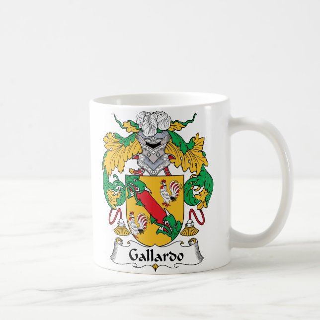 Gallardo Familienwappen Kaffeetasse (Rechts)