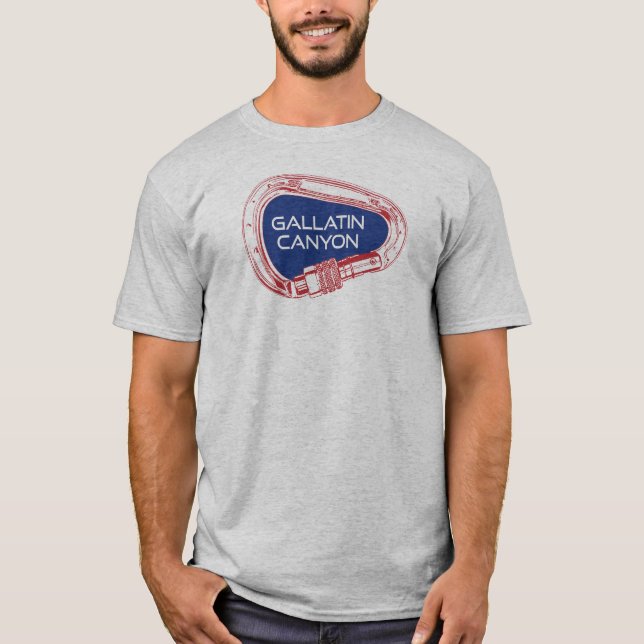 Gallatin Canyon Montana Wandern neben dem Wasser T-Shirt (Vorderseite)