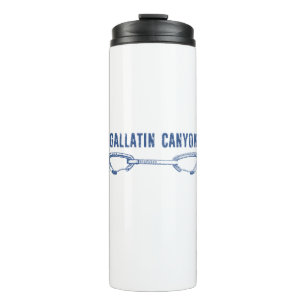 Gallatin Canyon Montana Wandern neben dem Wasser Thermosbecher