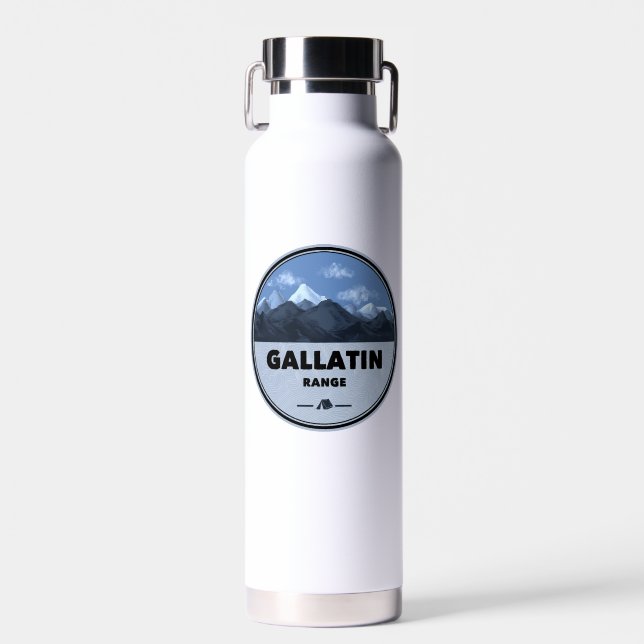 Gallatin Range Montana Wyoming Camping Trinkflasche (Vorne)