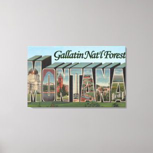 Gallatin-staatlicher Wald, Montana Leinwanddruck