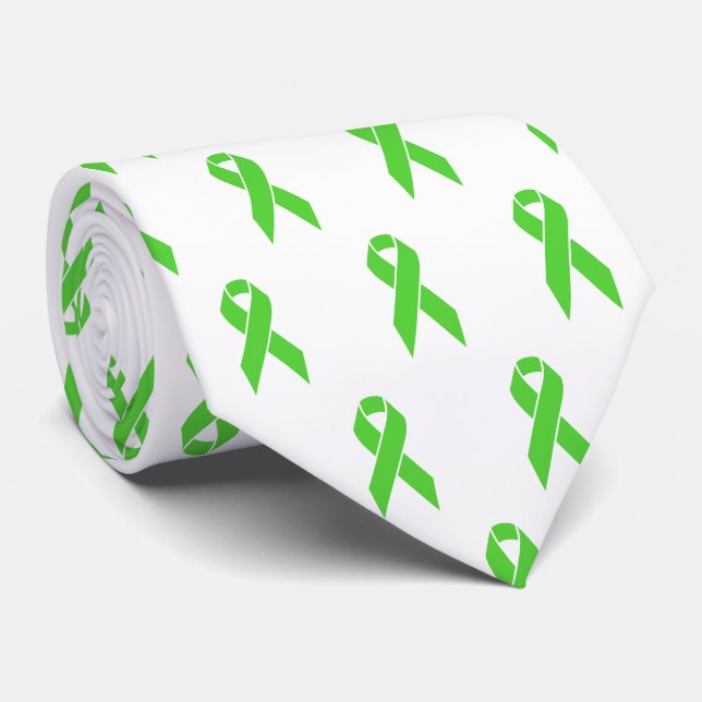 Gallbladder Cancer Awareness Support Ribbon Krawatte (Gerollt)