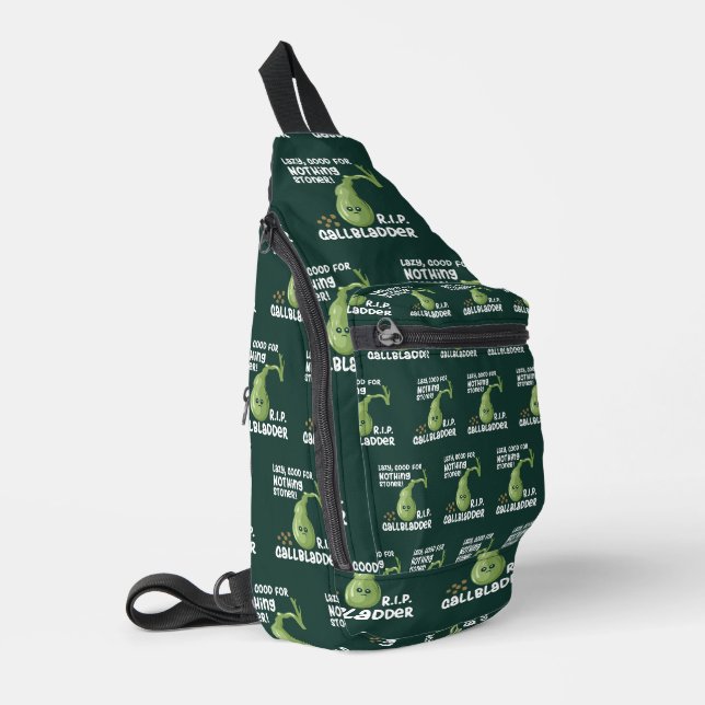 Gallblase aus Lazy gut für nichts Stoner Crossbody Bag (Linke Seite)