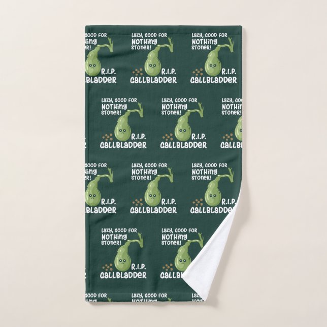 Gallblase aus Lazy gut für nichts Stoner Gag Handtuch (Handtuch)