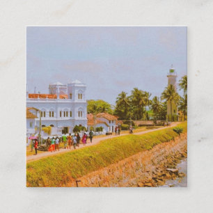 Galle City - Süd Küste Sri Lankas Quadratische Visitenkarte