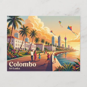 Galle Face Green Sri Lanka Postkarte