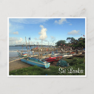 Galle Fort Boote Postkarte