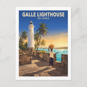 Galle Leuchtturm Sri Lanka Reise Postkarte
