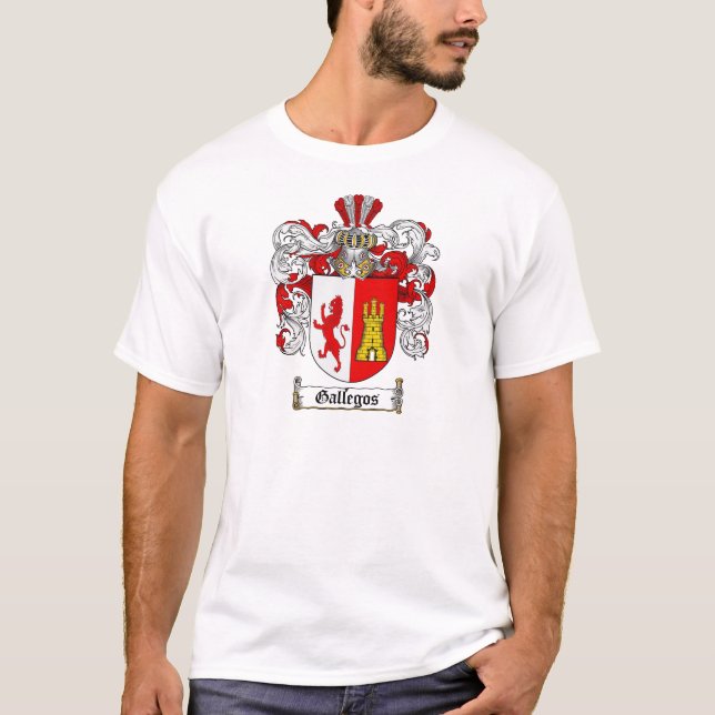 GALLEGOS-FAMILIENWAPPEN - GALLEGOS-WAPPEN T-Shirt (Vorderseite)