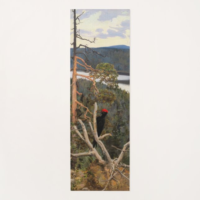 Gallen-Kallela - Großer Schwarzer Specker 1894 Yogamatte (Vorderseite)