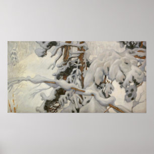 Gallen-Kallela - Winterstudie für das Juselius Poster