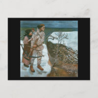 Gallen-Kallelas Postkarte "Rache"