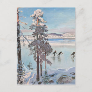 Gallen-Kallelas Skater-Postkarte Postkarte