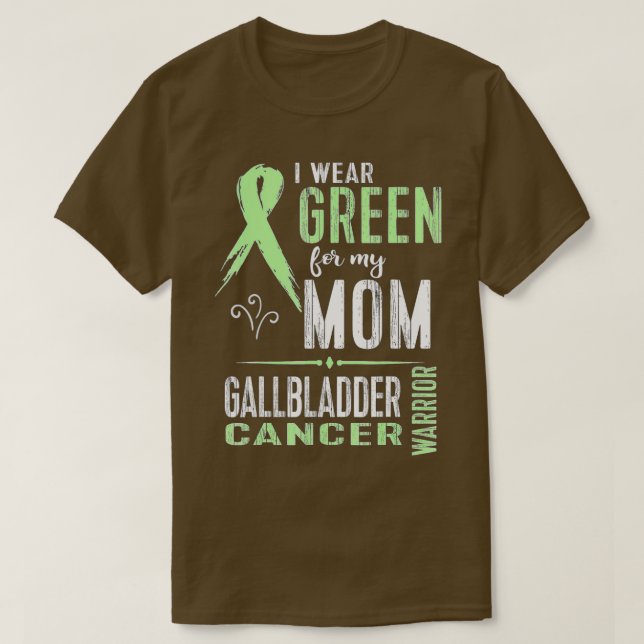 Gallenblase Krebs Bewusstsein Meine Mama Band T-Shirt (Design vorne)