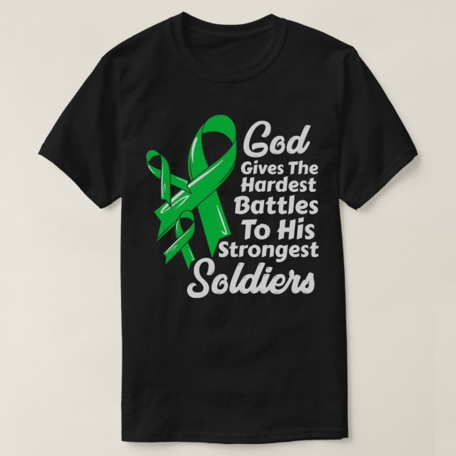 Gallenblase Krebs Bewusstsein Ribbon Chemo Faith S T-Shirt (Design vorne)