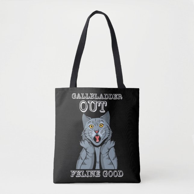 Gallenblase Operation Erholung Katze Katze Gut Tasche (Vorderseite)
