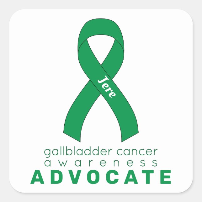 Gallenblase-Tumor Advocate Aufkleber auf dem weiße (Vorderseite)