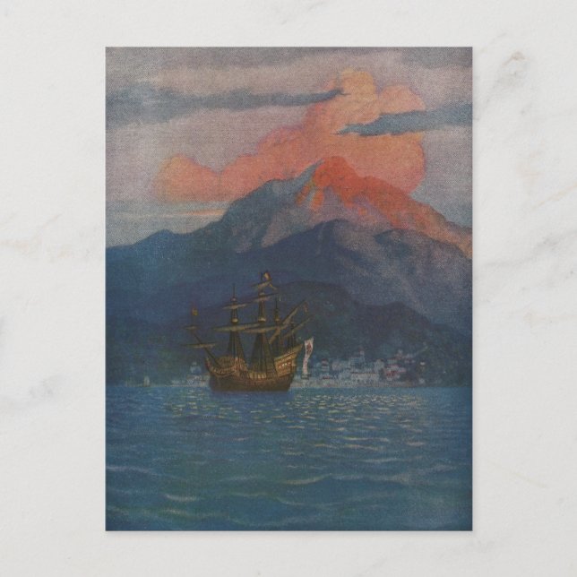 Galleon am spanischen Main Postkarte (Vorderseite)