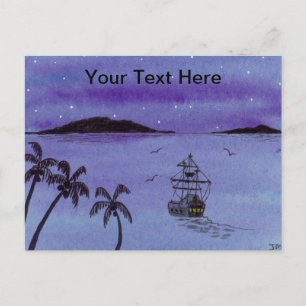 Galleon Postkarte