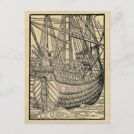 Galleon Segelschiff Postkarte