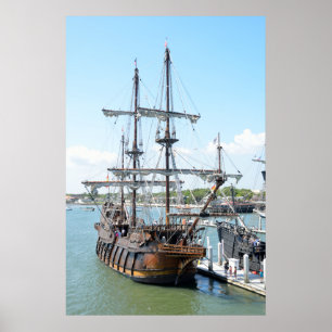 Galleon Ship Poster