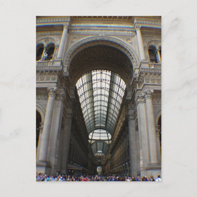 Galleria Vittorio Emanuele II - Milano, Italien Postkarte (Vorderseite)
