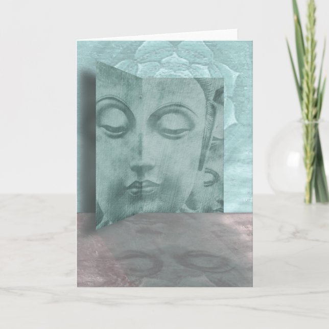 Gallery Buddha Grußkarte Karte (Vorderseite)