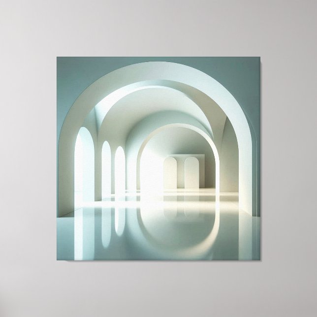 Gallery with Arched Light Field Leinwanddruck (Vorderseite)