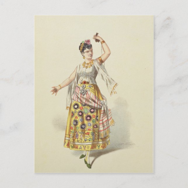 Galli Marie in der Rolle von Carmen Postkarte (Vorderseite)
