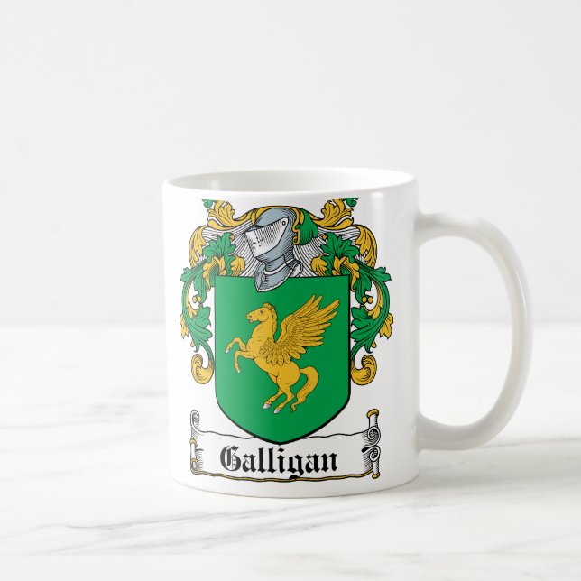Galligan Familienwappen Kaffeetasse (Rechts)