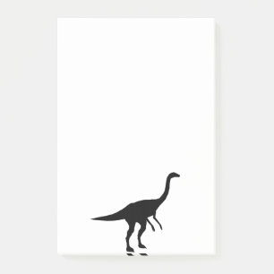 Gallimimus Dino Dinosaur Silhouette Post-it Klebezettel