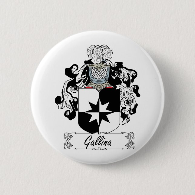 Gallina-Familienwappen Button (Vorderseite)