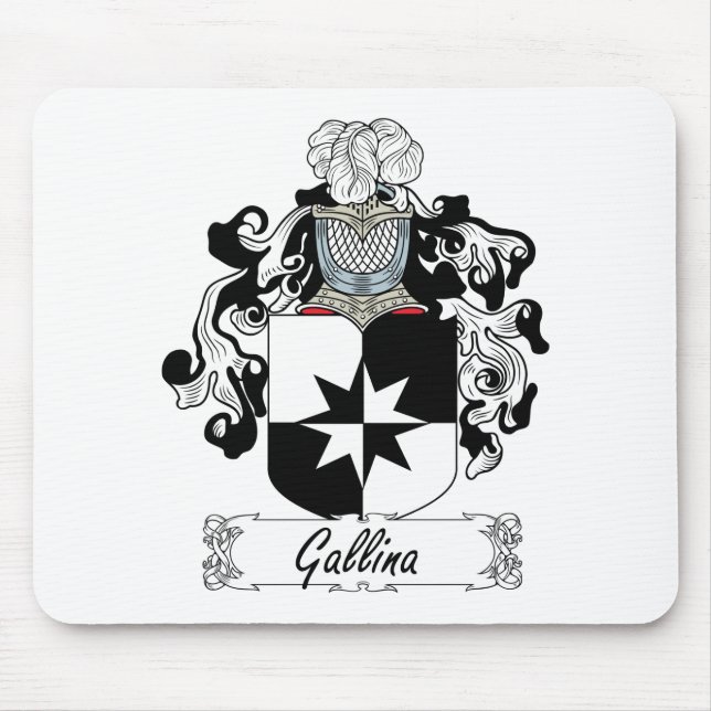 Gallina-Familienwappen Mousepad (Vorne)
