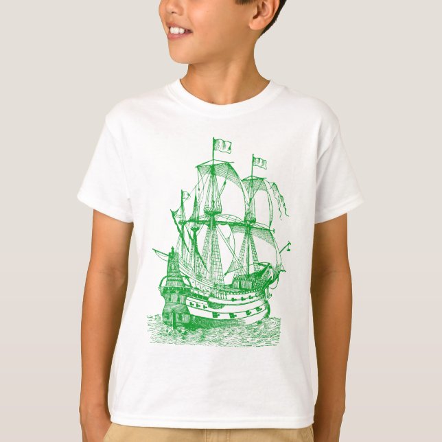 Gallion - Gras grün T-Shirt (Vorderseite)