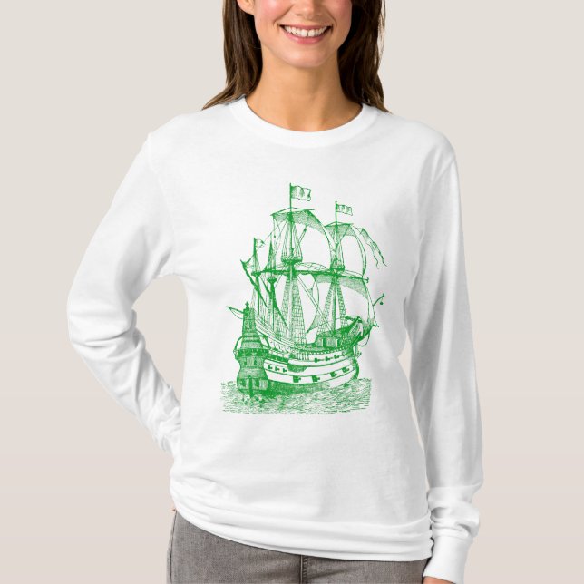 Gallion - Gras grün T-Shirt (Vorderseite)