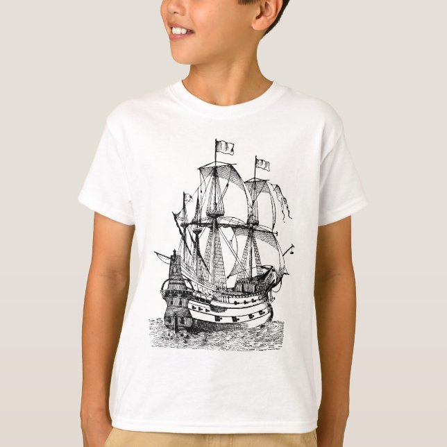 Gallion - Schwarz T-Shirt (Vorderseite)