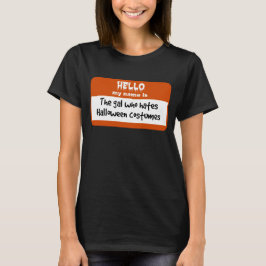 Gallone, die Halloween-KostümeNametag hasst T-Shirt