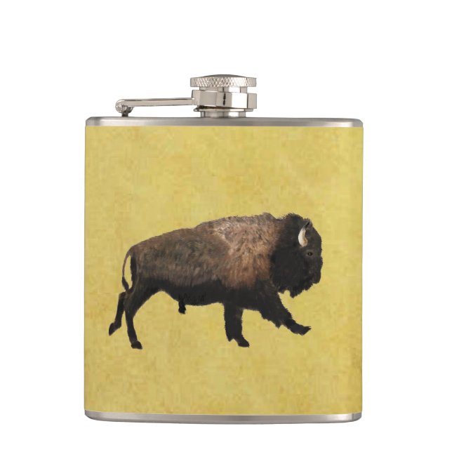 Galloping Bison Flachmann (Vorderseite)