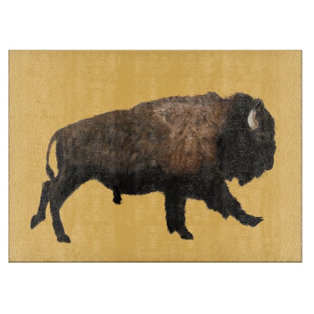 Galloping Bison Schneidebrett (Vorderseite)