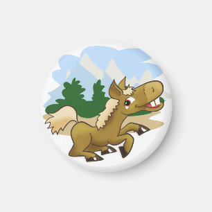 Galloping Cartoon Magnet