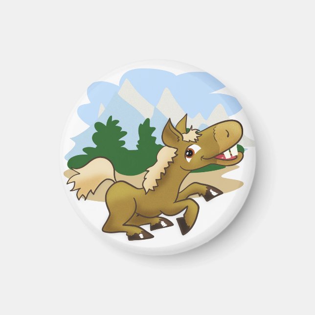 Galloping Cartoon Magnet (Vorne)