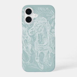 Galloping Horse – Edvard Munch – Personalized  iPhone 16 Hülle