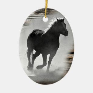 Galloping Horse Keramik Ornament