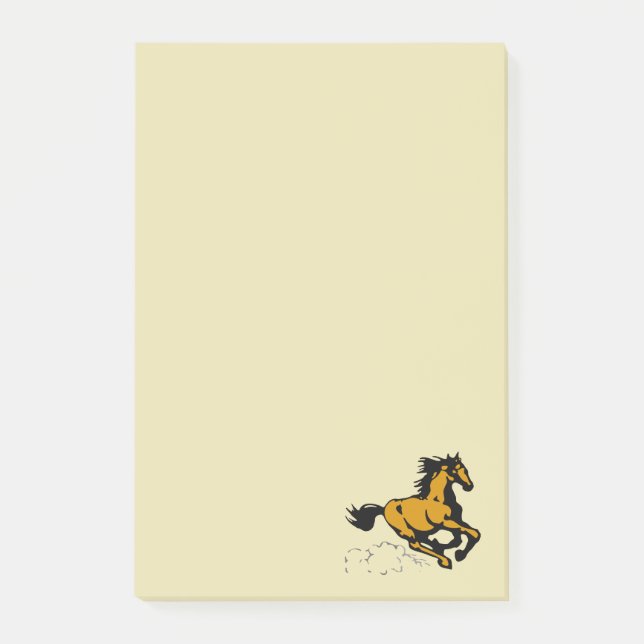 Galloping Horse Wild und frei Post-it Klebezettel (Vorderseite)